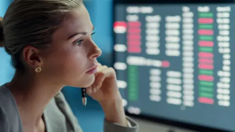 Rachel Reeves au terminal Bloomberg