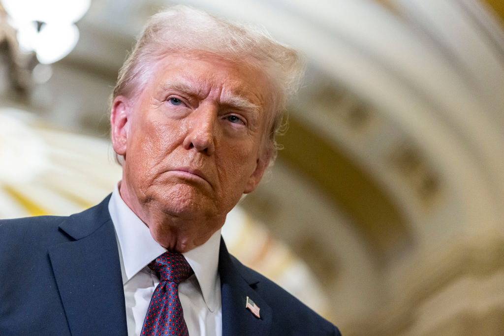 Donald Trump rencontre des sénateurs républicains au Capitole des États-Unis