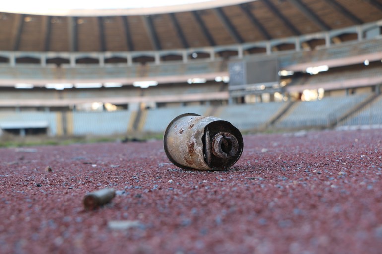 Mémoires de la guerre dans le stade de Hala (Al Jazeera)