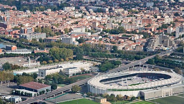 Vue aérienne de Toulouse