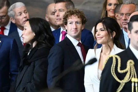 Mark Zuckerberg à l'inauguration de Trump