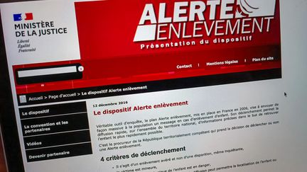 Le dispositif Alerte enlèvement