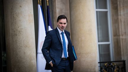 Le ministre chargé du Commerce extérieur, Laurent Saint-Martin, a participé au conseil des ministres à L'Elysée (Paris), le 13 novembre 2024.