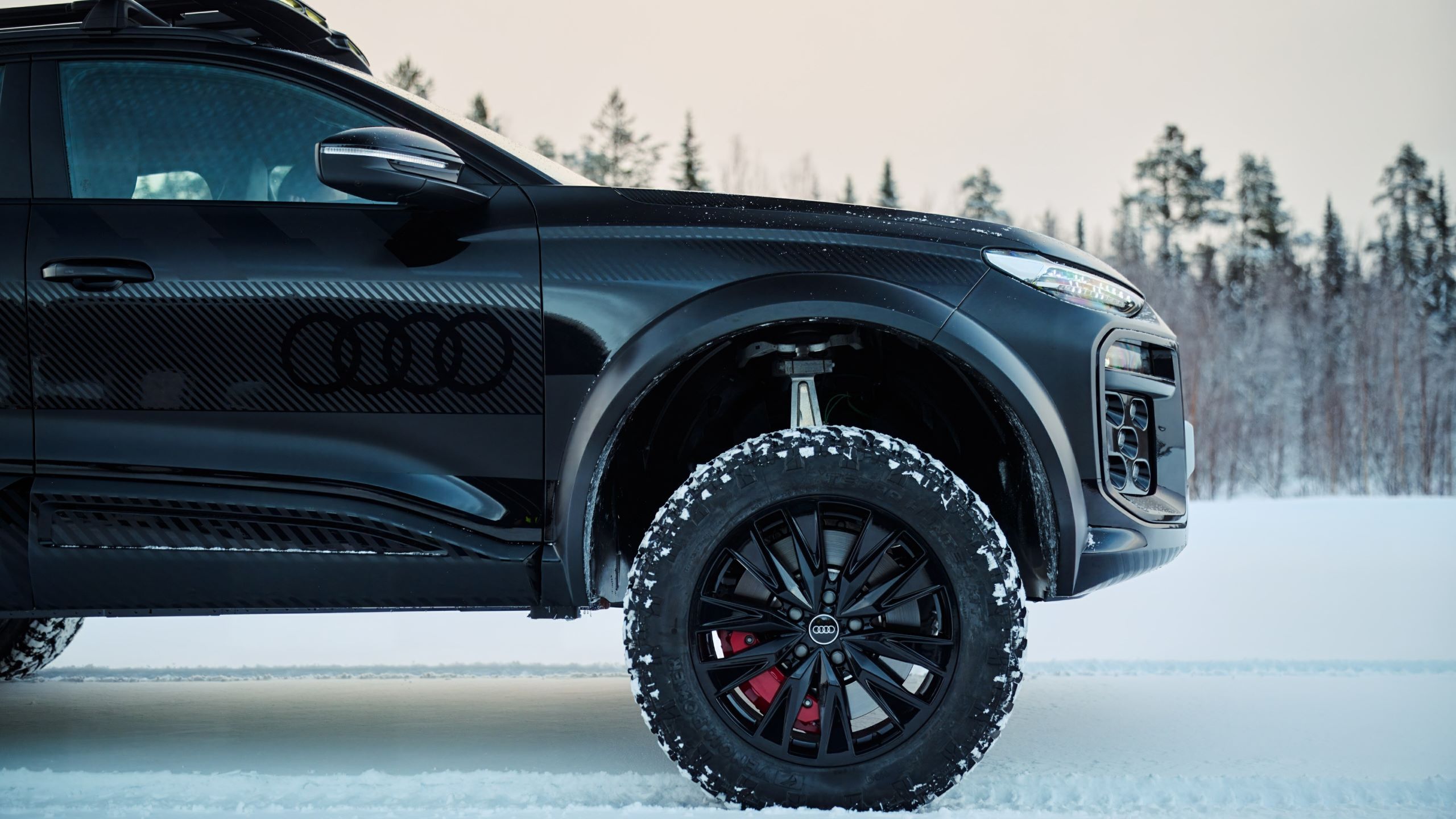 Audi Q6 E-Tron Off-Road sur la glace