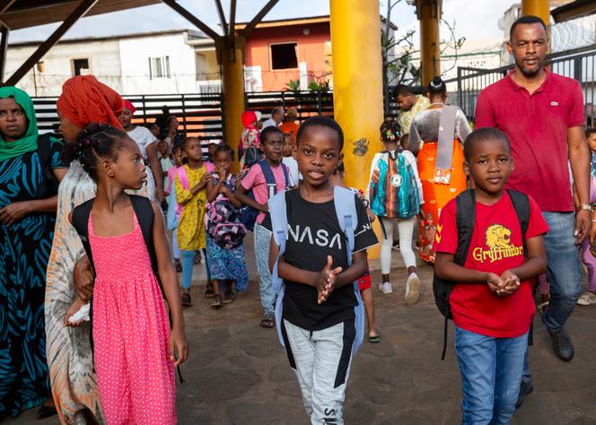 Rentrée à l'école élémentaire de M'Gombani, à Mamoudzou, le 27 janvier 2025.