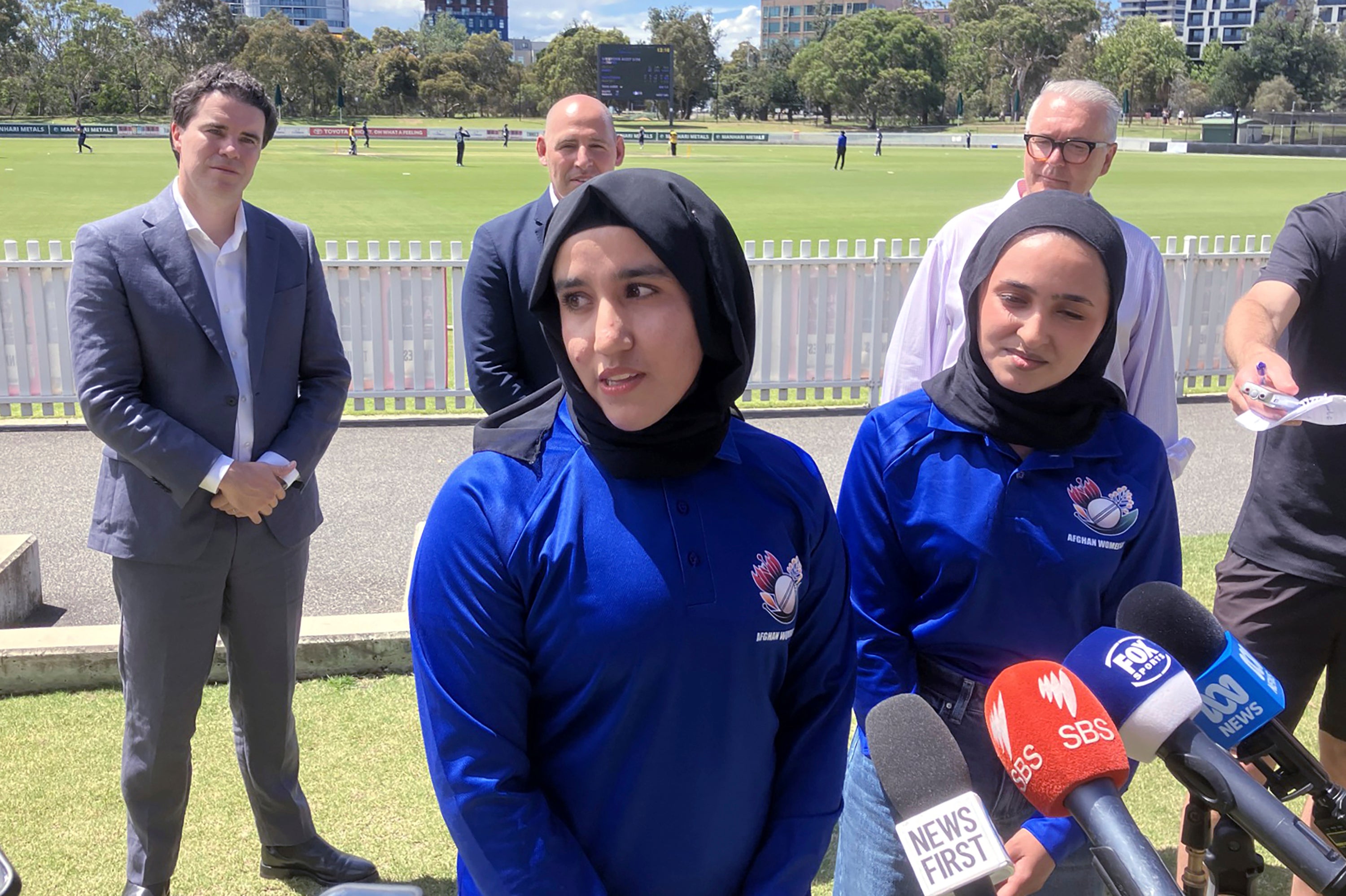 Retrouvailles des cricketteuses afghanes