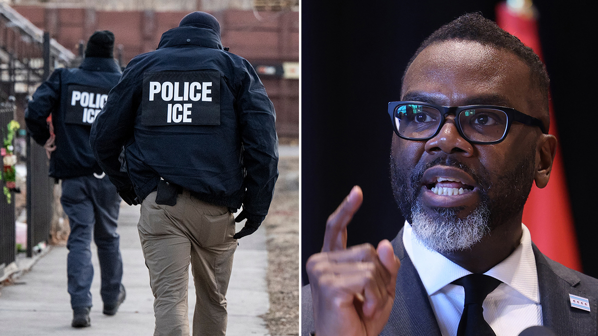 Agents de l'ICE et Maire de Chicago