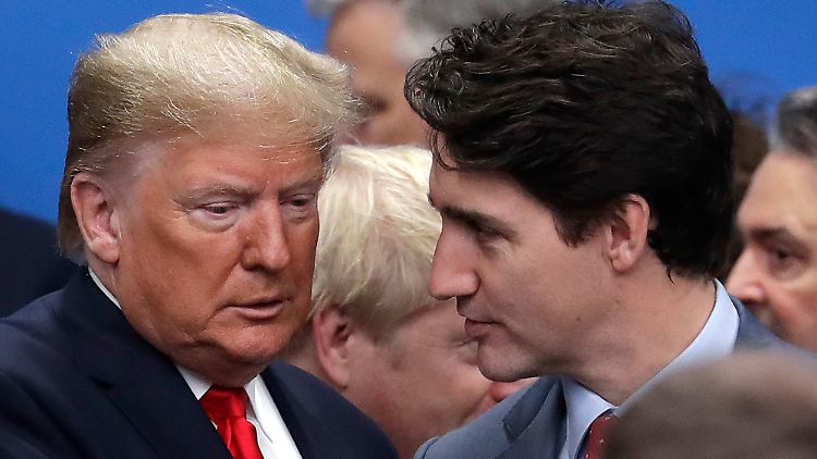 Trump et Trudeau - la relation entre les deux pays souffre actuellement.