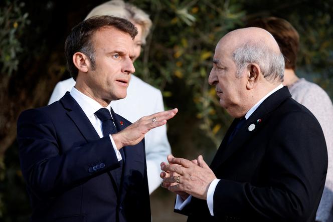 Emmanuel Macron et Abdelmadjid Tebboune au sommet du G7 à Savelletri, en Italie, le 14 juin 2024.