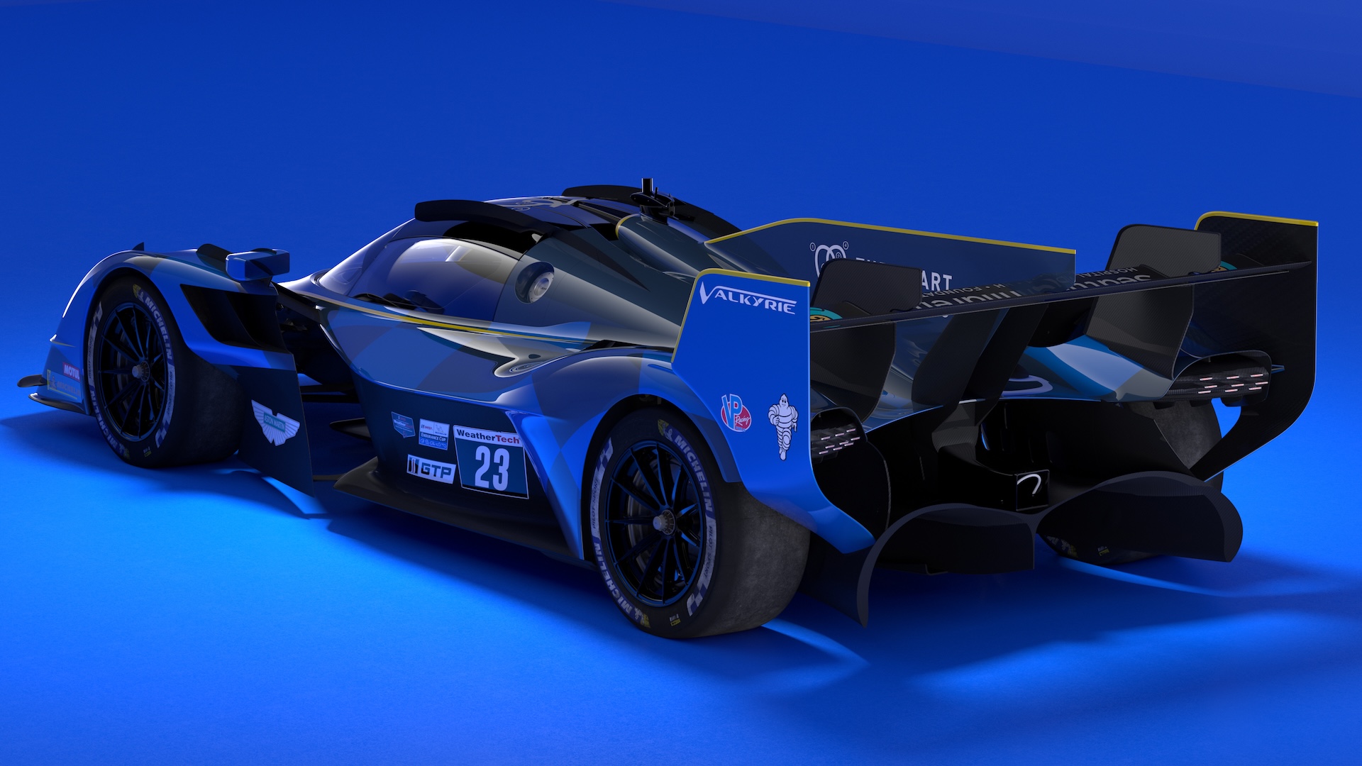 Aston Martin Valkyrie sur la ligne de départ