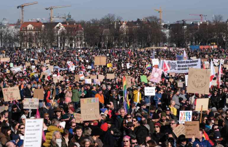Manifestations contre l'extrême droite en Allemagne