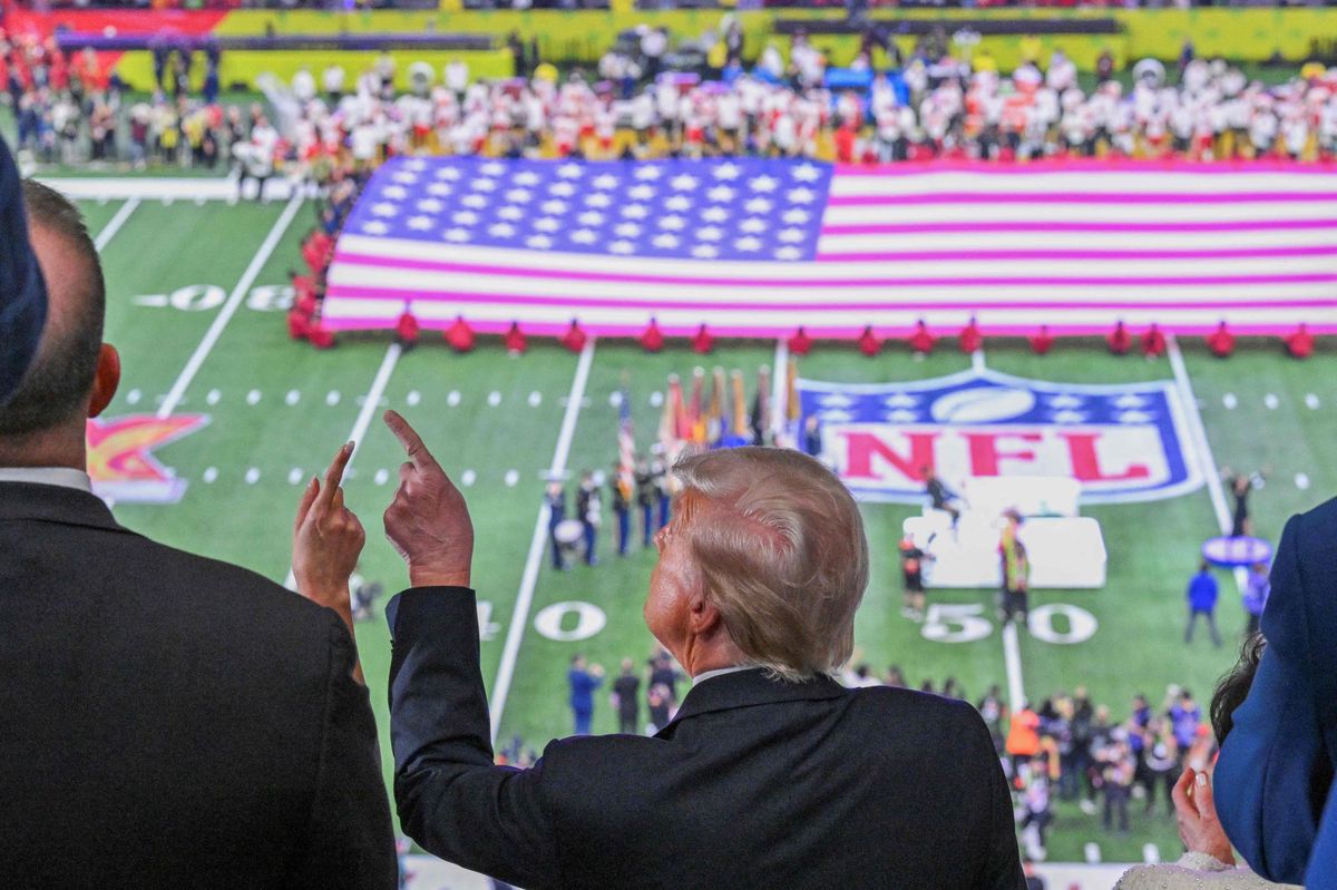 Donald Trump et Ivanka Trump au Super Bowl