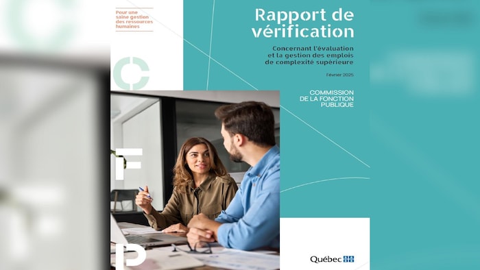 Page couverture du rapport de vérification de la Commission de la fonction publique.