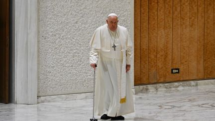 Le pape François au Vatican, le 21 décembre 2024. (ANDREAS SOLARO / AFP)