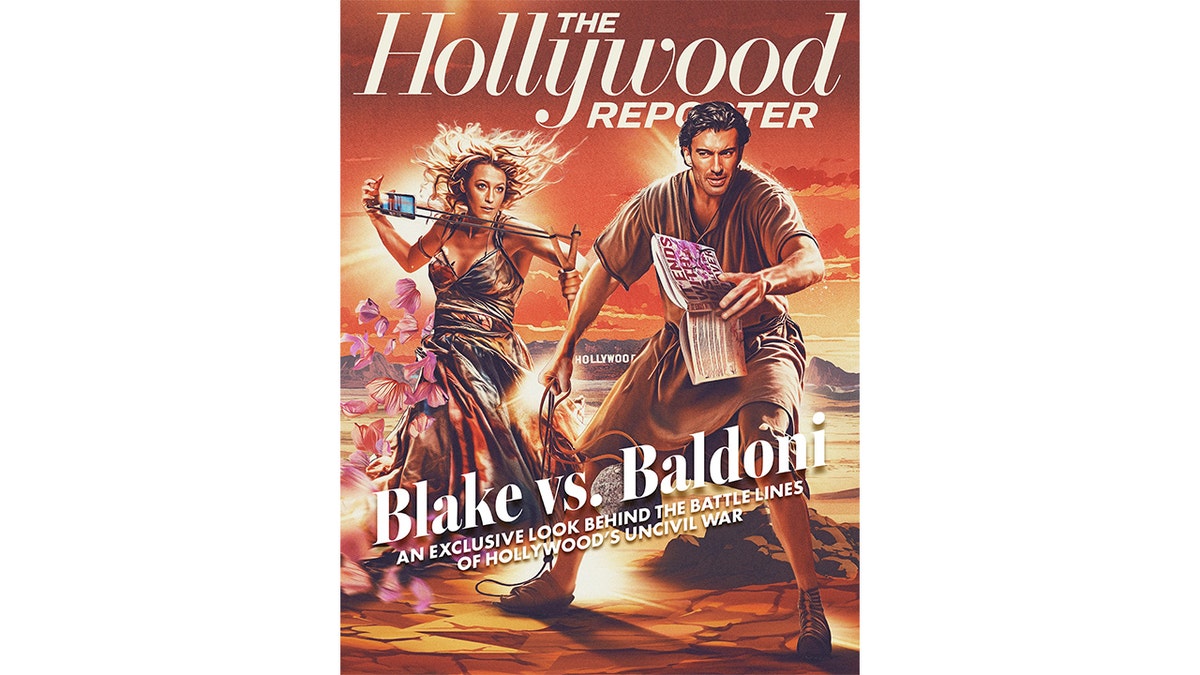 Couverture de The Hollywood Reporter avec Blake Lively et Justin Baldoni