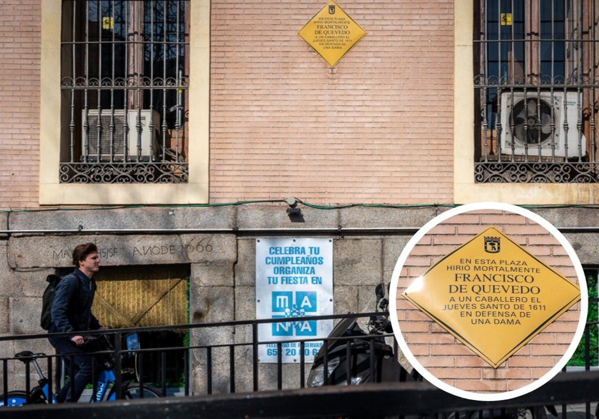 Plaque commémorative en mémoire de Quevedo