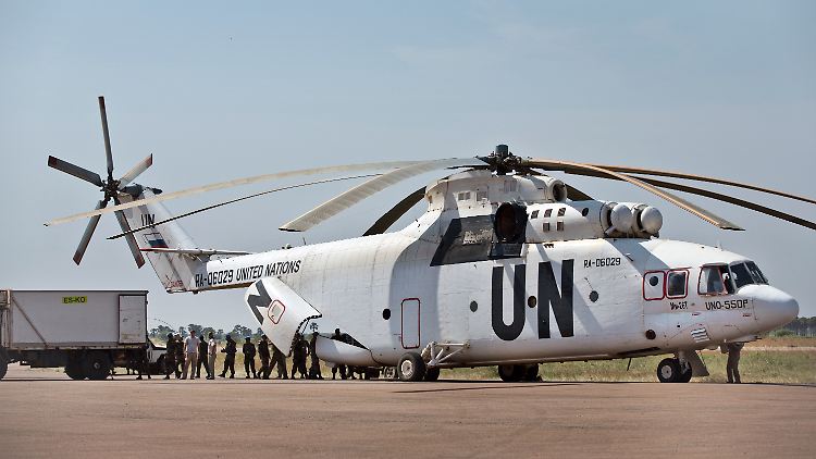 Un hélicoptère de l'ONU sur une image d'archive.