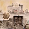 La cour criminelle du Morbihan pendant les auditions de parties civiles au procès de Joël Le Scouarnec le 6 mars 2025. (ELISABETH DE POURQUERY / FRANCEINFO)