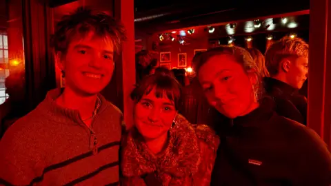 Students Luukas, Molly and Clara