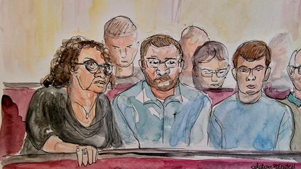 Marie et Sébastien Dupuis, les parents d'Evaëlle, au tribunal