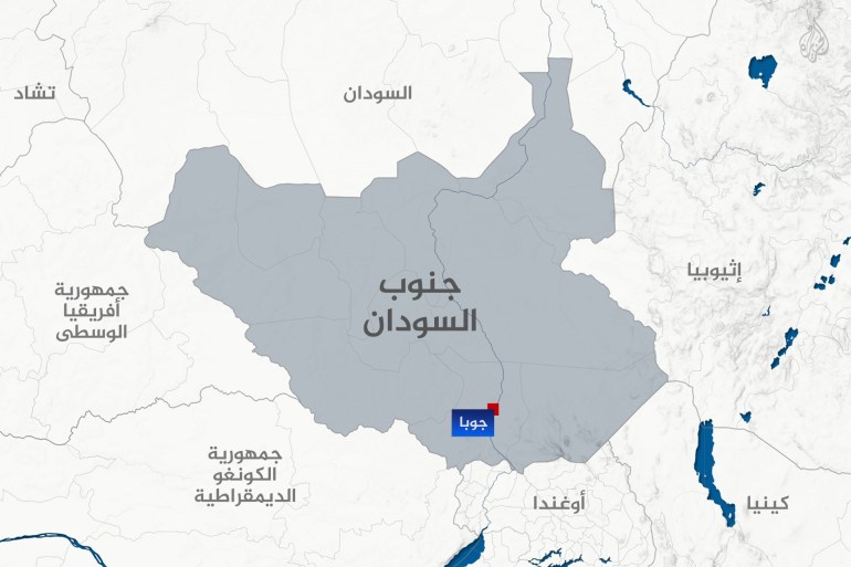 Carte du Sud-Soudan