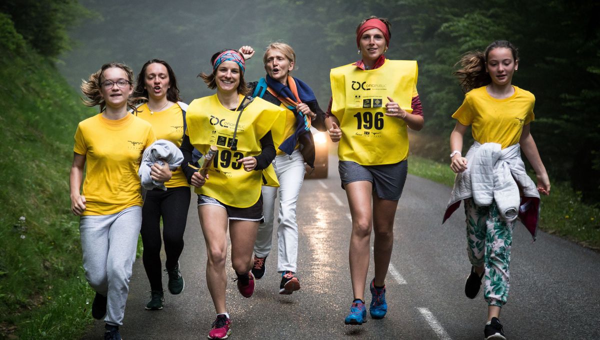 Course relais en faveur de la langue occitane dans le Tarn.
