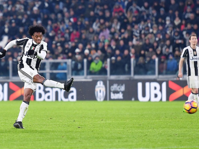 Juan Cuadrado célèbre un but avec la Juventus