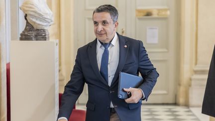 Belkhir Belhaddad, député non-inscrit de Moselle et président du groupe d'amitié France-Algérie à l'Assemblée, le 29 novembre 2022 à Paris. (VINCENT ISORE / MAXPPP)