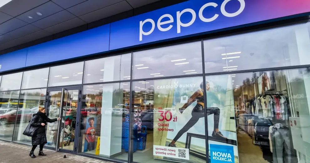 Magasin Pepco à Varsovie.