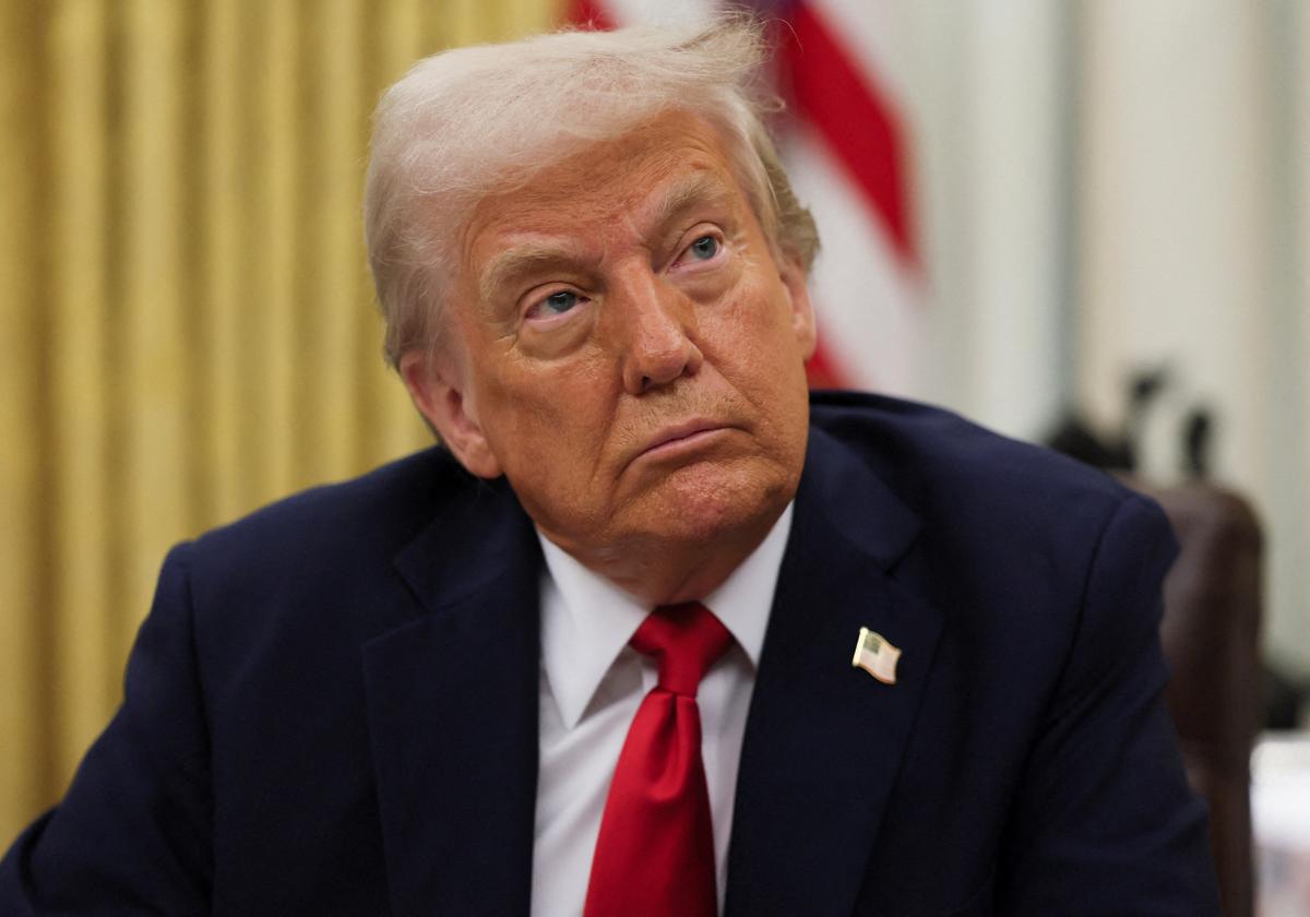 Donald Trump, ce lundi dans le Bureau Ovale