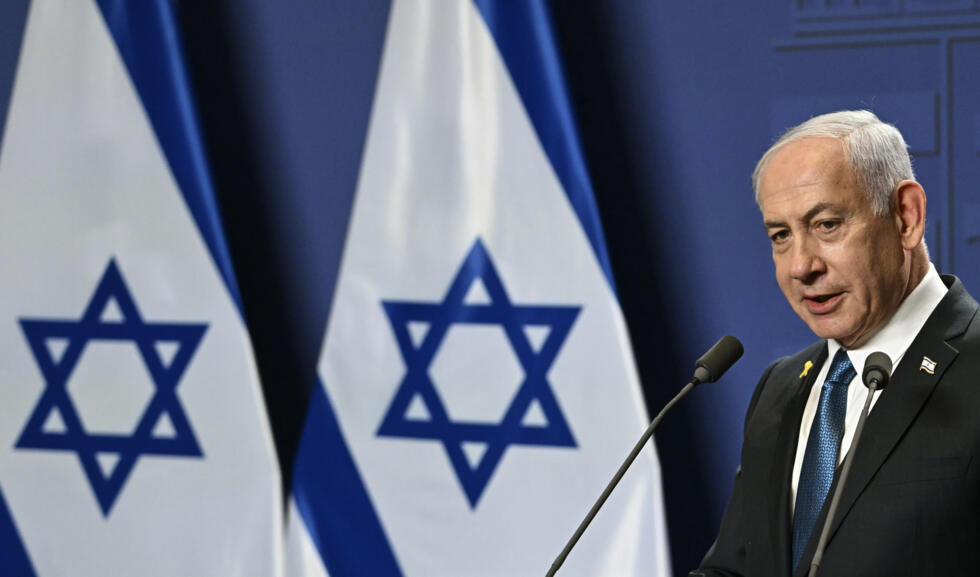 Le Premier ministre israélien Benjamin Netanyahu, le 3 avril 2025 à Budapest