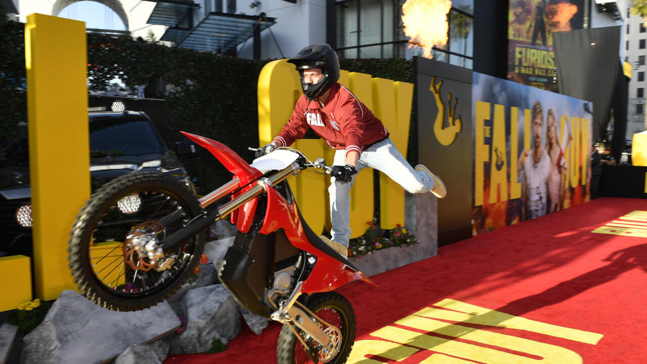 Un cascadeur lors de la première du film 'The Fall Guy', le 30 avril 2024 à Los Angeles