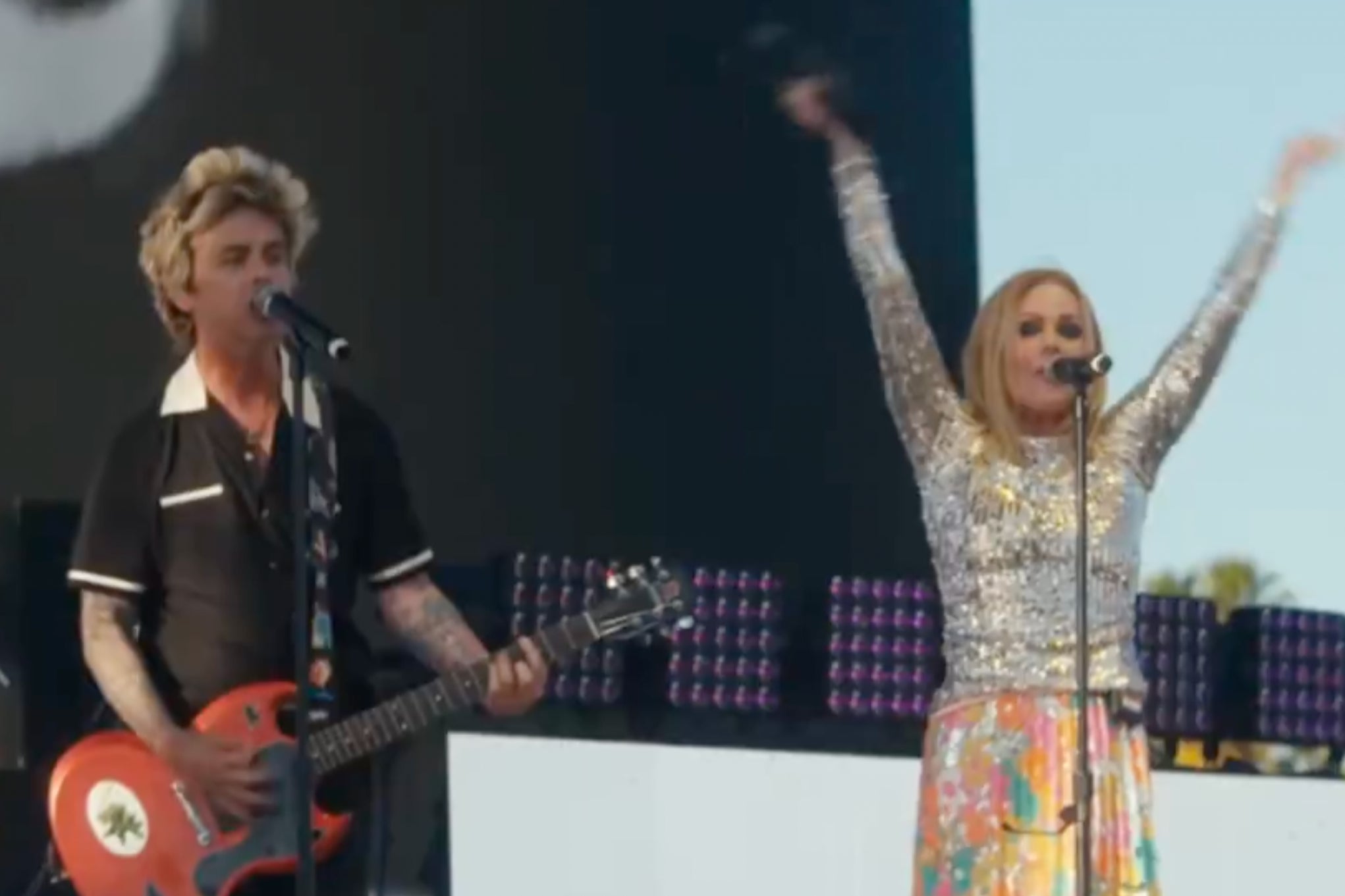 Billie Joe Armstrong et Belinda Carlisle sur scène à Coachella 2025