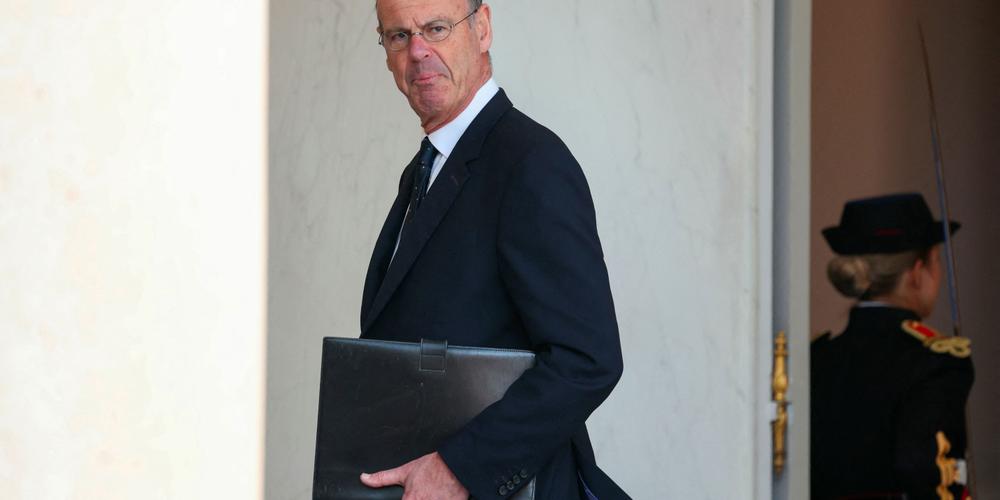 Le ministre de l’économie, Eric Lombard, au palais de l’Elysée, à Paris, le 9 avril 2025. - ALAIN JOCARD / AFP
