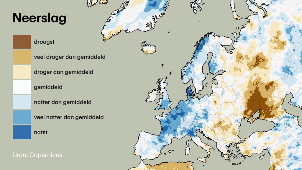 Précipitations en Europe en 2024