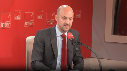 Le ministre des Affaires étrangères, Jean-Noël Barrot, invité de France Inter, le 16 avril 2025. (FRANCE INTER / RADIO FRANCE)
