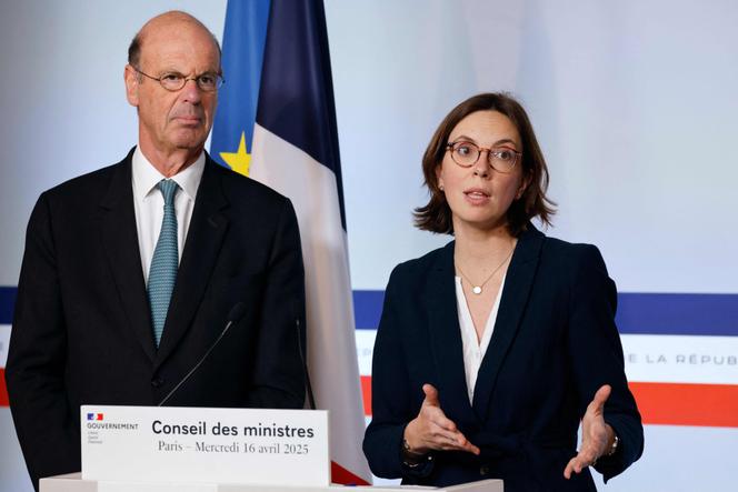 Amélie de Montchalin et Eric Lombard à l'Élysée, Paris, avril 2025