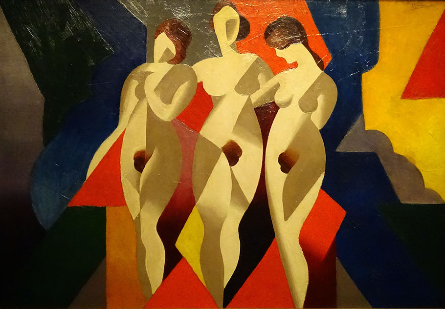 Trois femmes, René Magritte, 1919