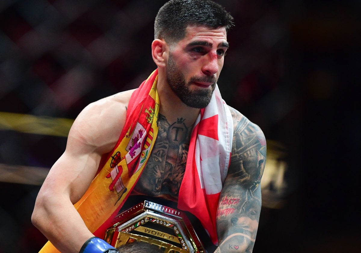 Ilia Topuria, avec son titre UFC poids plume