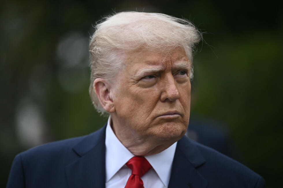 Le président américain Donald Trump à la Maison Blanche, le 21 avril 2025