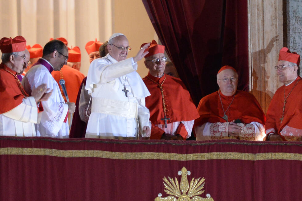 Le cardinal Jorge Bergoglio élu pape François Ier, 2013