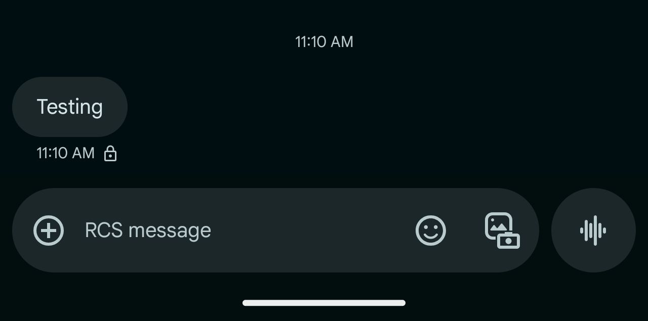 Redesign champ de texte Google Messages