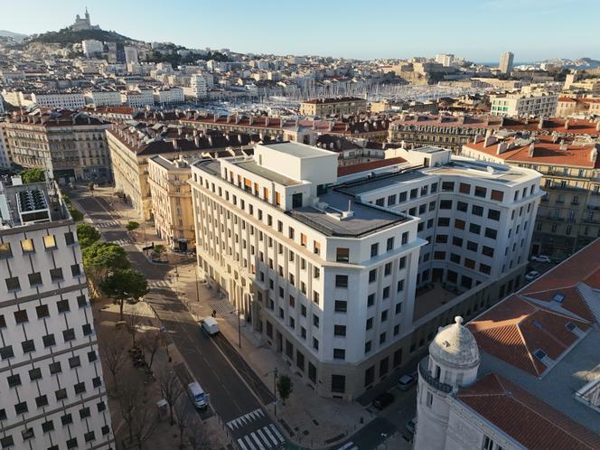 Le siège du journal La Provence, dans les locaux restructurés de Grand Central, à Marseille, le 25 décembre 2024.
