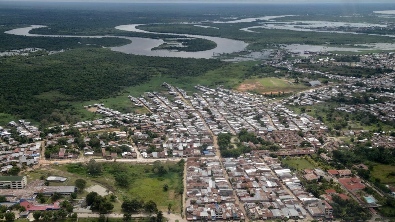 Vue aérienne d'Iquitos, au Pérou, le 20 juin 2017