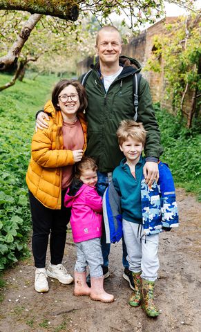 Charlotte, Johnny, Thomas et Anna Coxon