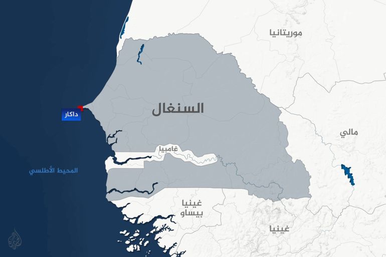 Carte du Sénégal (Al Jazeera)