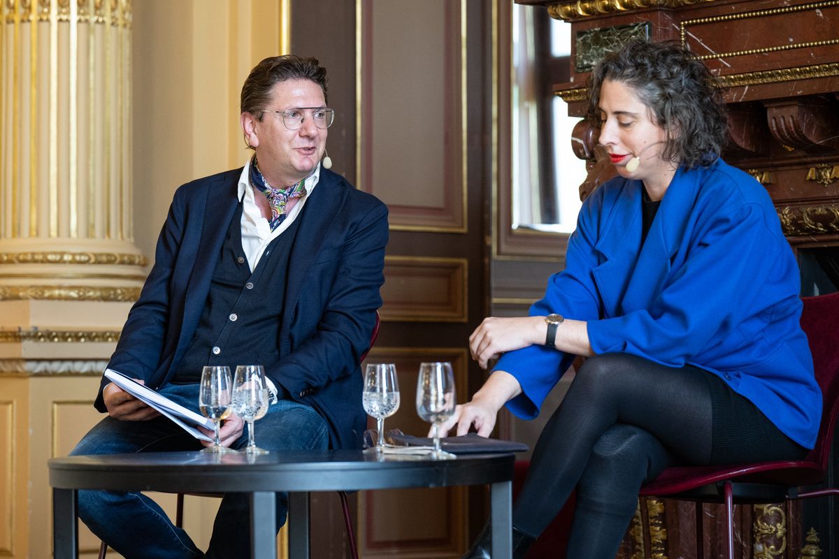 Aviel Cahn et Clara Pons lors de la présentation de la saison