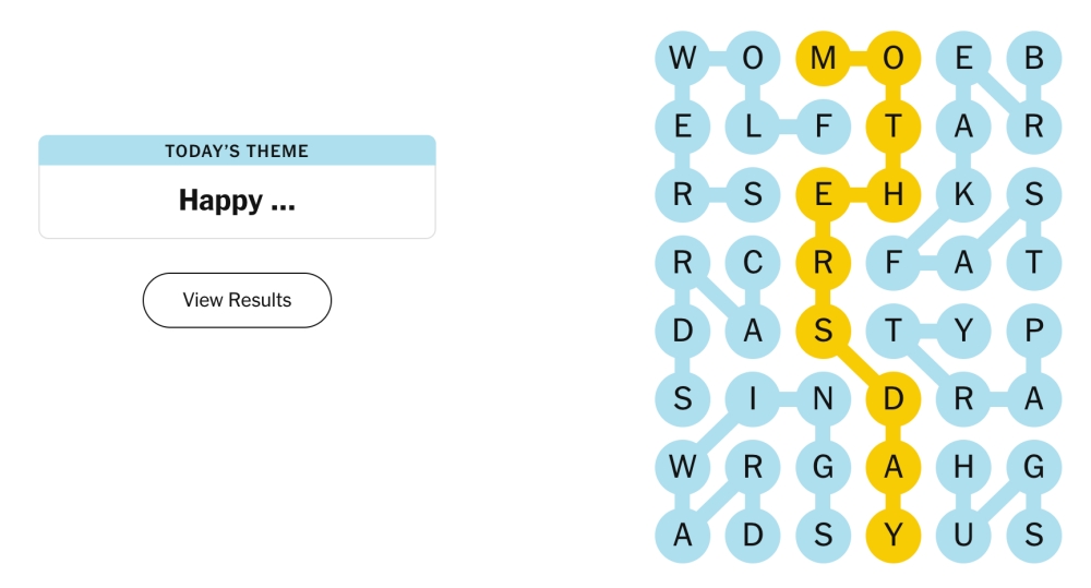 Puzzle NYT Strands du 11 mai 2025
