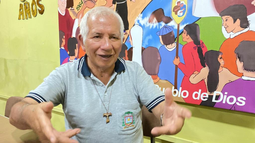 Le monseigneur Cristóbal Mejía Corral, évêque de la diocèse de Chulucanas au Pérou