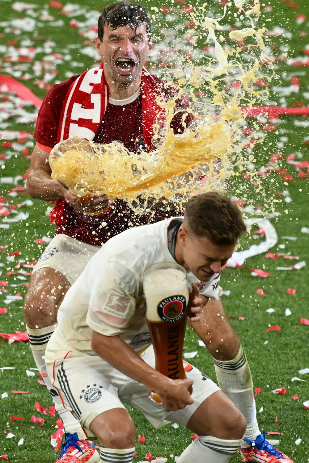 Célébration des joueurs du Bayern Munich